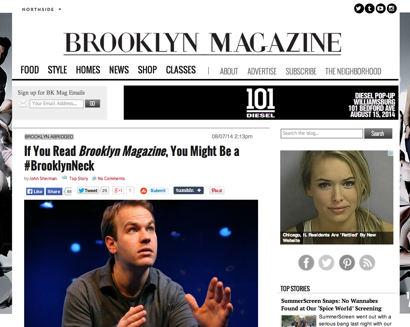 Featured at Brooklyn Mag – my #BrooklynNeck tweet!
