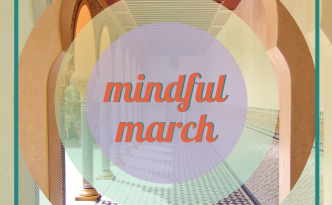 mindful march social media graphic